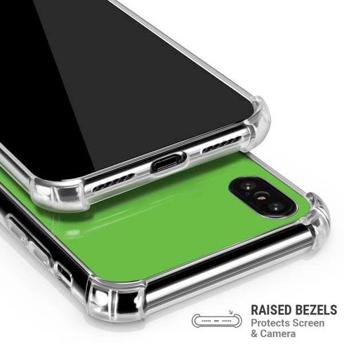 Green iPhone XS Max Clear Case